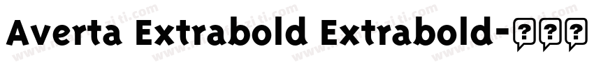 Averta Extrabold Extrabold字体转换